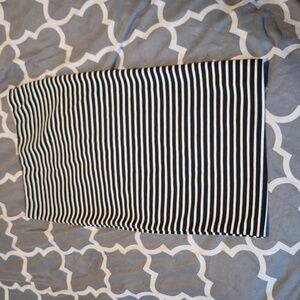 Striped pencil skirt